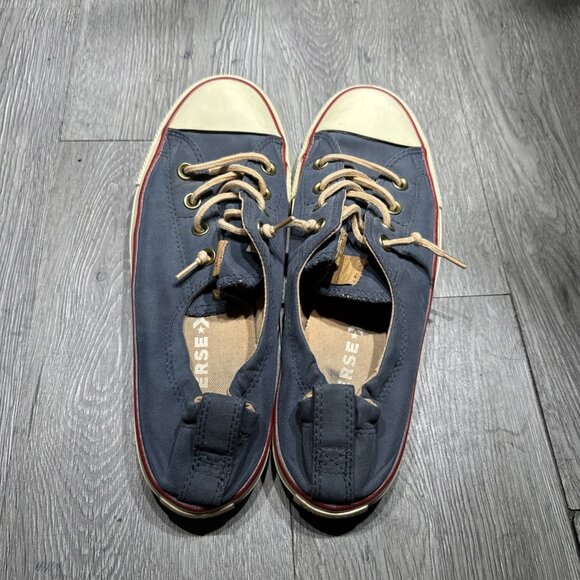 Converse All Star Womens Shoes Size 10  Navy Shoreline Sneakers Slip On - Picture 5 of 9